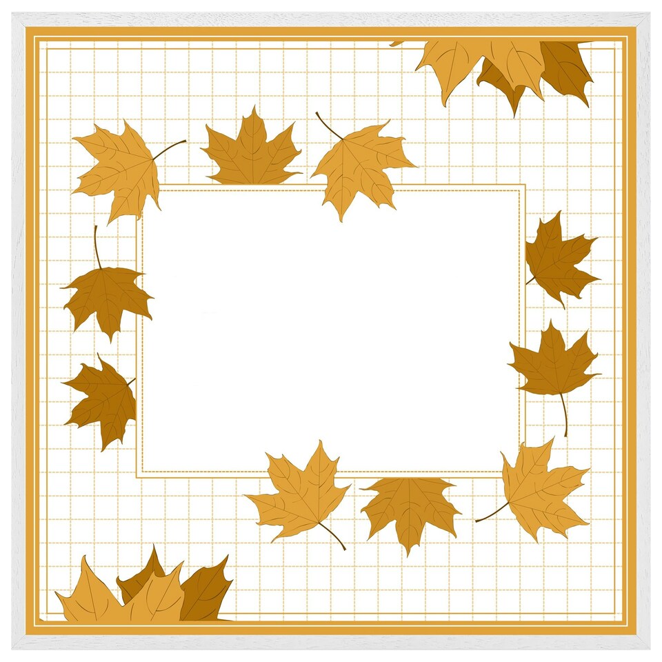 image 1 of Golden autumn (Picture Frame) White | L
