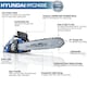 image 2 of Hyundai 16" 40cm Electric Chainsaw 2400W 230V