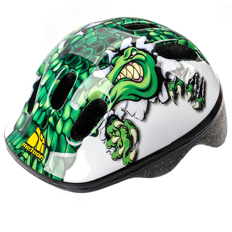 image 1 of Helmet for Kids Toddlers – Lightweight Adjustable Bike Helmet for Boys & Girls – Safety Crash Protection for Cycling, Scooter, Skateboard – MV62 Green | Crocodile | XS