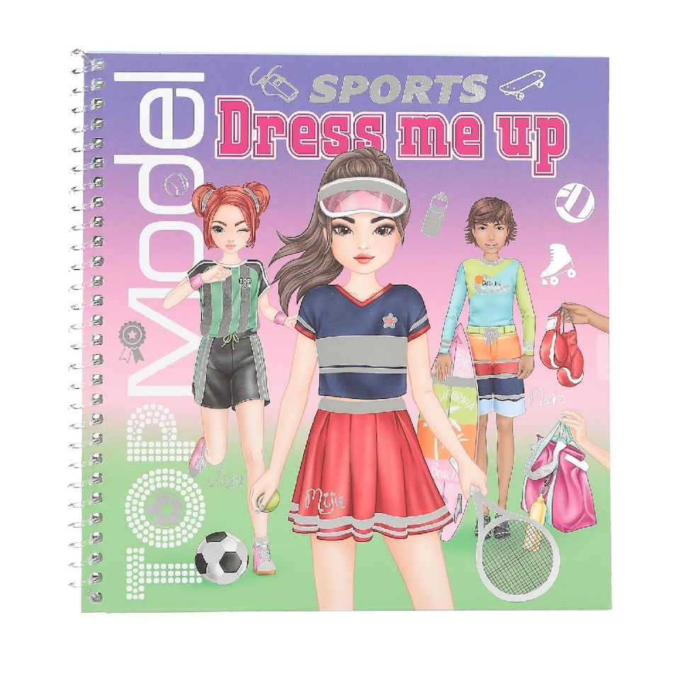image 1 of Depesche Topmodel Dress Me Up Sports Themed Stickerbook