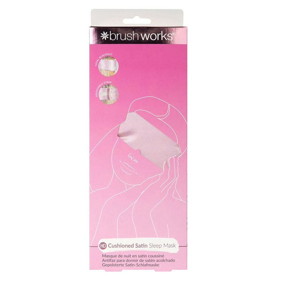 image 1 of Brushworks Cushioned Satin Sleep Mask