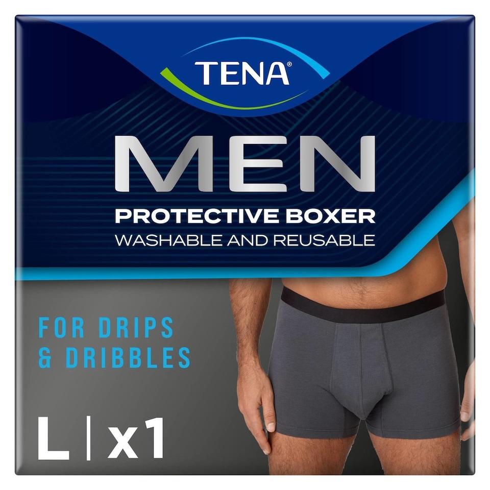 TENA MEN Washable and Reusable Protective Boxer Grey L 40x1p