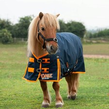 Gallop Equestrian Ponie100 Turnout Rug Orange | Size: 5ft 0
Colour: Navy/Orange