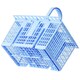 image 6 of SPARES2GO Cutlery Basket Cage for Hotpoint Dishwasher (Blue, 220 x 208 x 160mm)