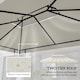 image 3 of Outsunny 3x4m Gazebo Replacement Roof Canopy 2 Tier Top UV Cover Patio Cream