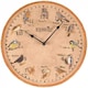 image 1 of Marco Paul 30cm Bird Design Garden Clock and Thermometer | Cream