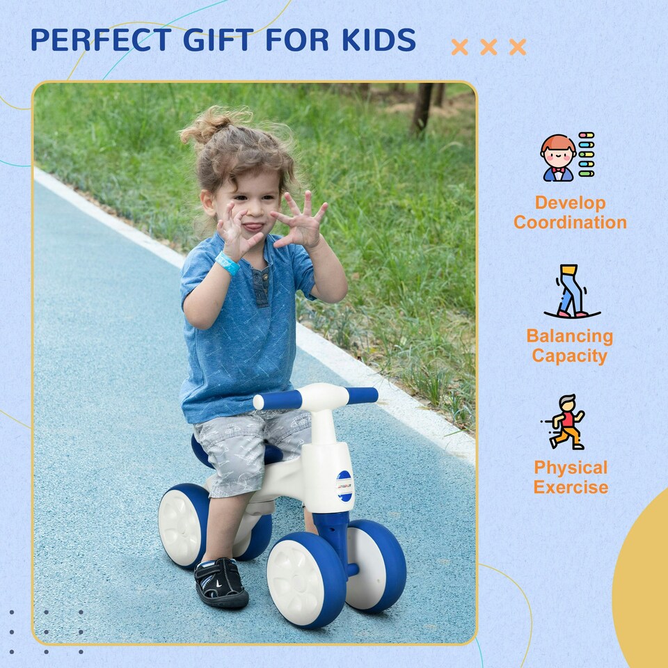image 1 of AIYAPLAY Baby Balance Bike, for Ages 18-36 Months w/ Anti-Slip Handlebars
