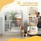 image 8 of PawHut Adjustable Safety Gate w/ 2 Extensions and Four Adjustable Screws, White