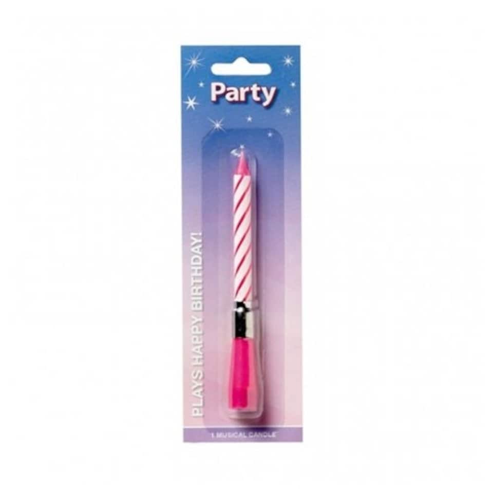image 1 of Pink Musical Candle - Single