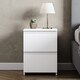 image 6 of Vida Designs Denver 2 Drawer Large Bedside Chest Cabinet Table Nightstand, White