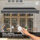 image 3 of Outsunny Electric Retractable Awning w/ Aluminium Frame Beige Grey | Dark Grey