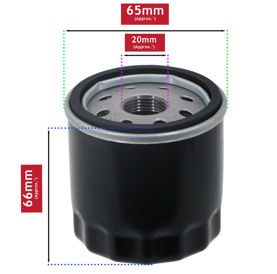 image 1 of SPARES2GO Oil Filter for Honda Engine GCV510 GCV520 GCV530 GX360K1 GX640 GXV520 GXV530