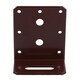 image 5 of Angle Corner Bracket L-Shape Brace Fastener Plate 80mm x 40mm x 75mm 5PK