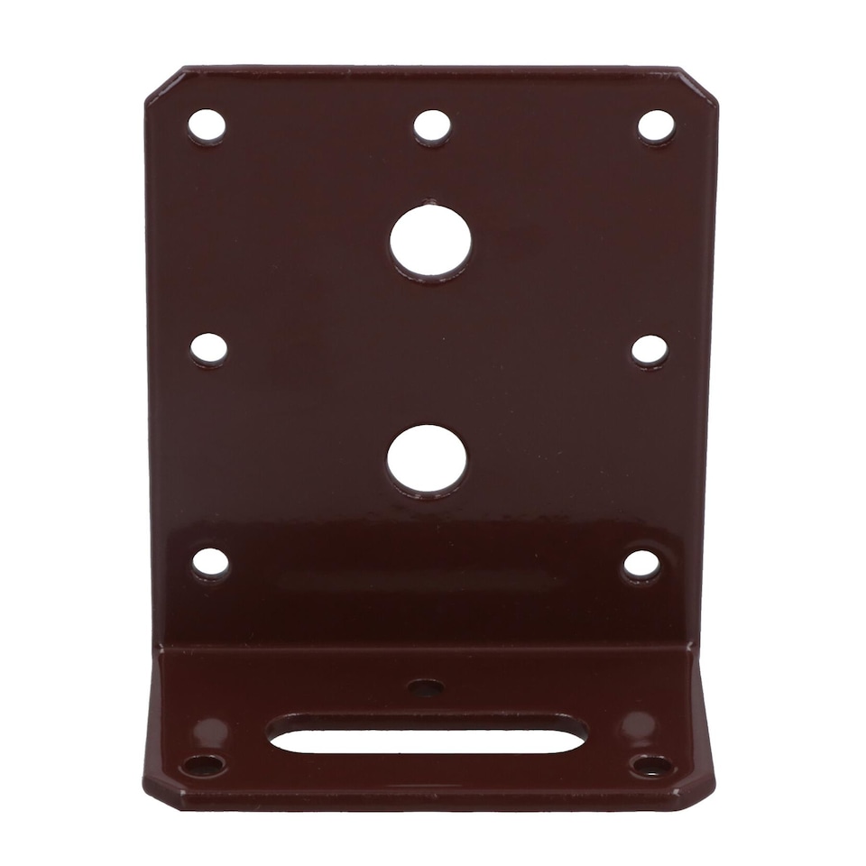 image 1 of Angle Corner Bracket L-Shape Brace Fastener Plate 80mm x 40mm x 75mm 5PK