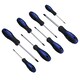 image 3 of 15pc Screwdriver Flat Headed + Phillips + Tamperproof Torx Cushioned Grip Set