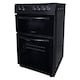 image 4 of Statesman EDC50B Fan Assisted Double Oven Electric Cooker, 4 Zone Ceramic Hob, 50cm Wide, Black