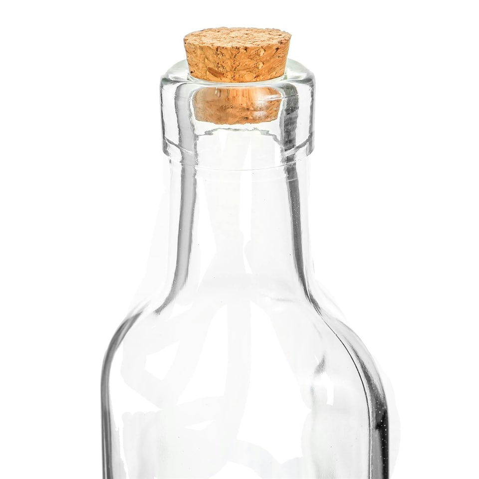image 1 of Argon Tableware Olive Oil Pourer Bottle with Cork Lid - 250ml