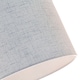 image 4 of Contemporary and Sleek Blue Textured Linen Fabric Drum Lamp Shade 60w Maximum | Blue | Blue | 1
