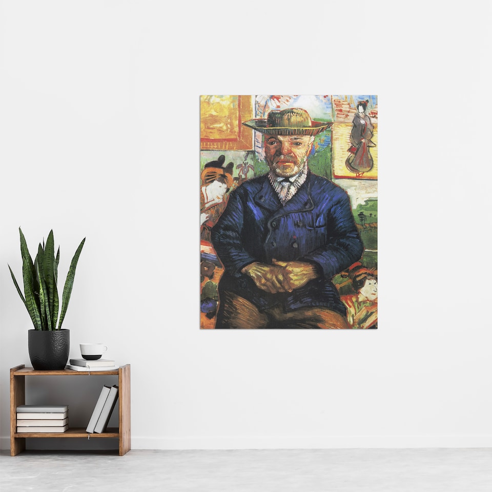 image 1 of Portrait of Pere Tanguy Van Gogh Vintage Huge Wall Art Poster Print 24X32"