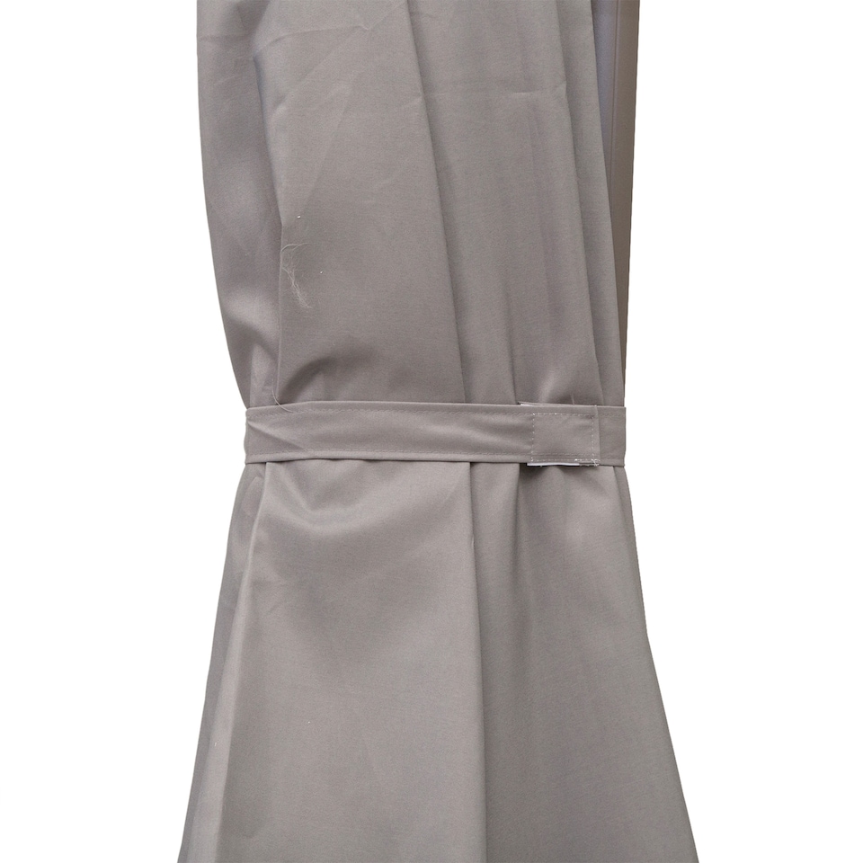 image 1 of Outsunny 3M Cantilever Parasol, Hanging Garden Umbrella Sun Shade with 360 Rotation, Aluminium Frame, Cross Base, Hand Crank, Grey