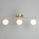 image 3 of BHS Nancy Bathroom Ceiling Spotlight Bar, Satin Brass Yellow | Brass