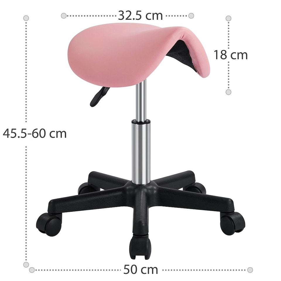 image 1 of Yaheetech Adjustable Salon Chair for Massage Pink