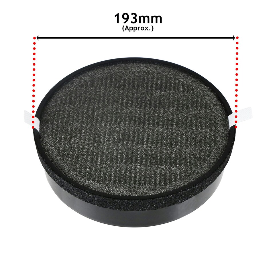 image 1 of SPARES2GO HEPA Filter compatible with Levoit LV-H132 LV-H132-RF Air Purifier
