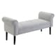 image 1 of HOMCOM Deluxe Linen Bed End Arm Bench Bedside Bench Footstool Home Decor