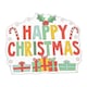 image 1 of Happy Christmas Christmas Gel Window Sticker