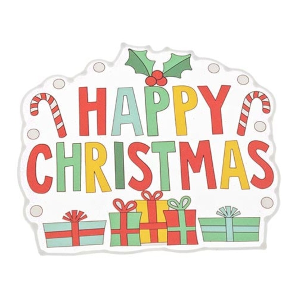 image 1 of Happy Christmas Christmas Gel Window Sticker