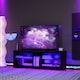 image 3 of COSTWAY TV Stand LED Light for 65 Inch Modern Media Console Table Shelves