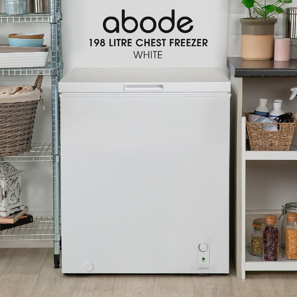 image 1 of Abode A198CF0E1W Chest Freezer 198L White Suitable for Garages & Outbuildings