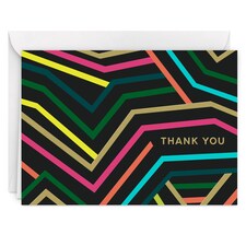 Hallmark Pack Of 10 Thank You Cards - Neon Graphics Design