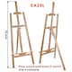 image 3 of Beech Wood Antique Adjustable Painting Stand Display Tripod Easel 51 x 71 x 142cm