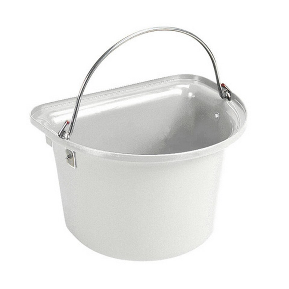 Stubbs Flat Sided Bucket - White - 15l