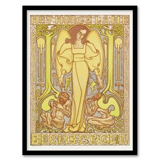 Hoogeland Beekbergen Institution Vintage Framed Wall Art Print Toorop 12x16"