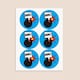 image 3 of Super Hero Round Stickers 88mm - Sheet of 6