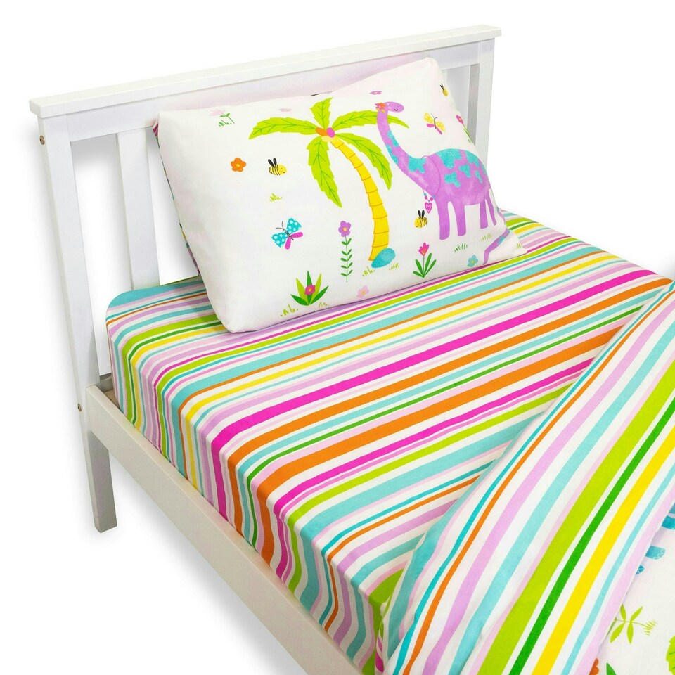 image 1 of Daisy Dino Single Fitted Sheet
