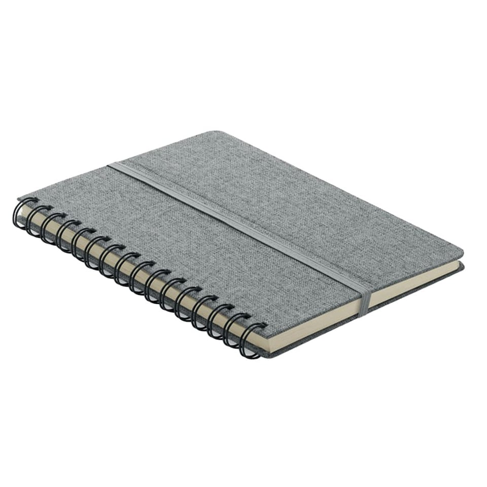 image 1 of MidOcean Strata A5 Notebook - Grey - 1.5cm x 14.7cm x 21cm
