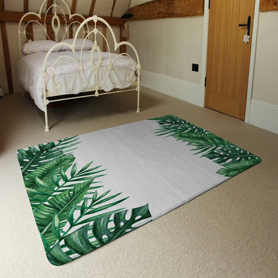 image 1 of Half Botanical Border (Rug) Multi | XL: 160x230cm