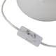 image 3 of Set of 2 Tuscan - White Ceramic Lamps with Sage Green Fern Shade | White | Green | Large | 2