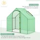 image 3 of Outsunny Walk-In Portable Greenhouse Mini Grown House Steel Frame Window Green