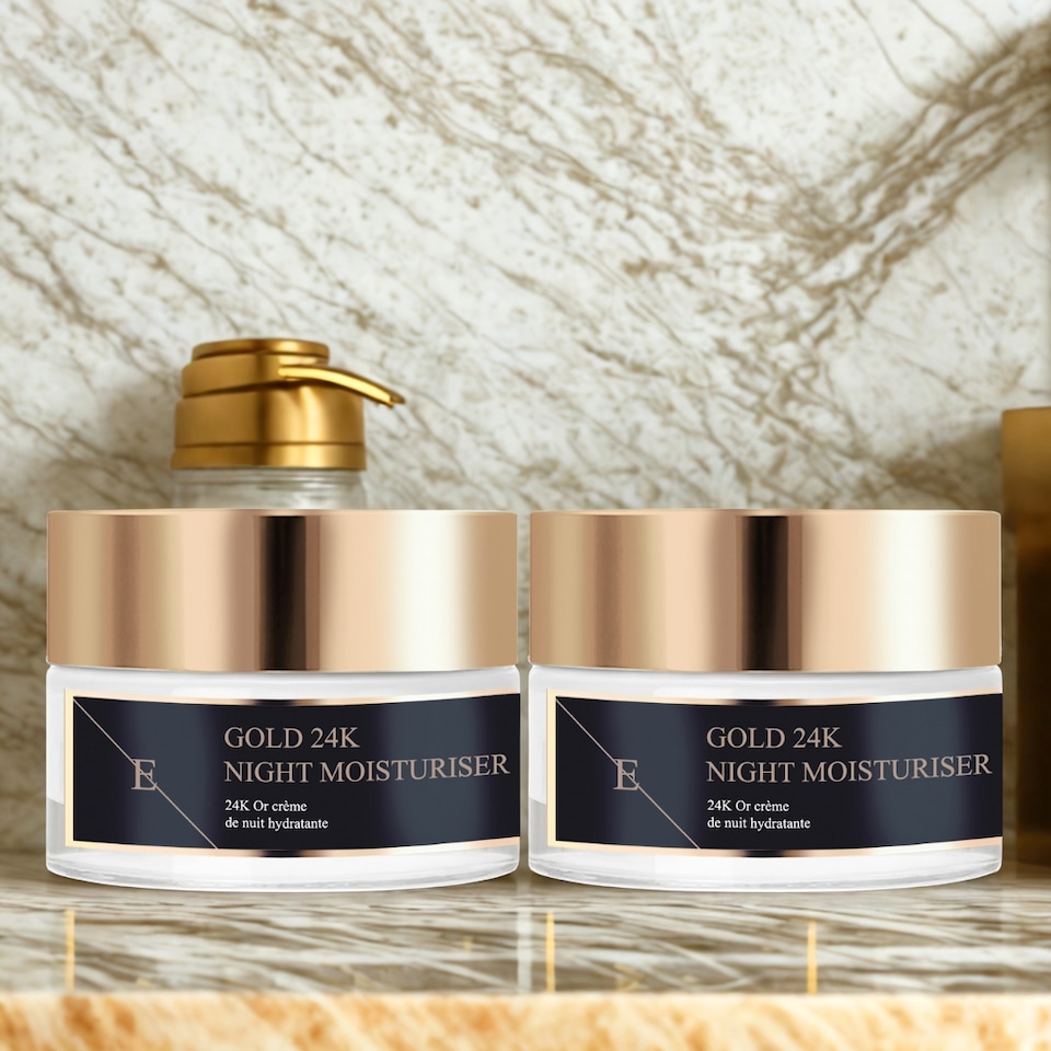 image 1 of Erth Skin London Anti-Wrinkle Night Moisturiser 24K Gold X 2