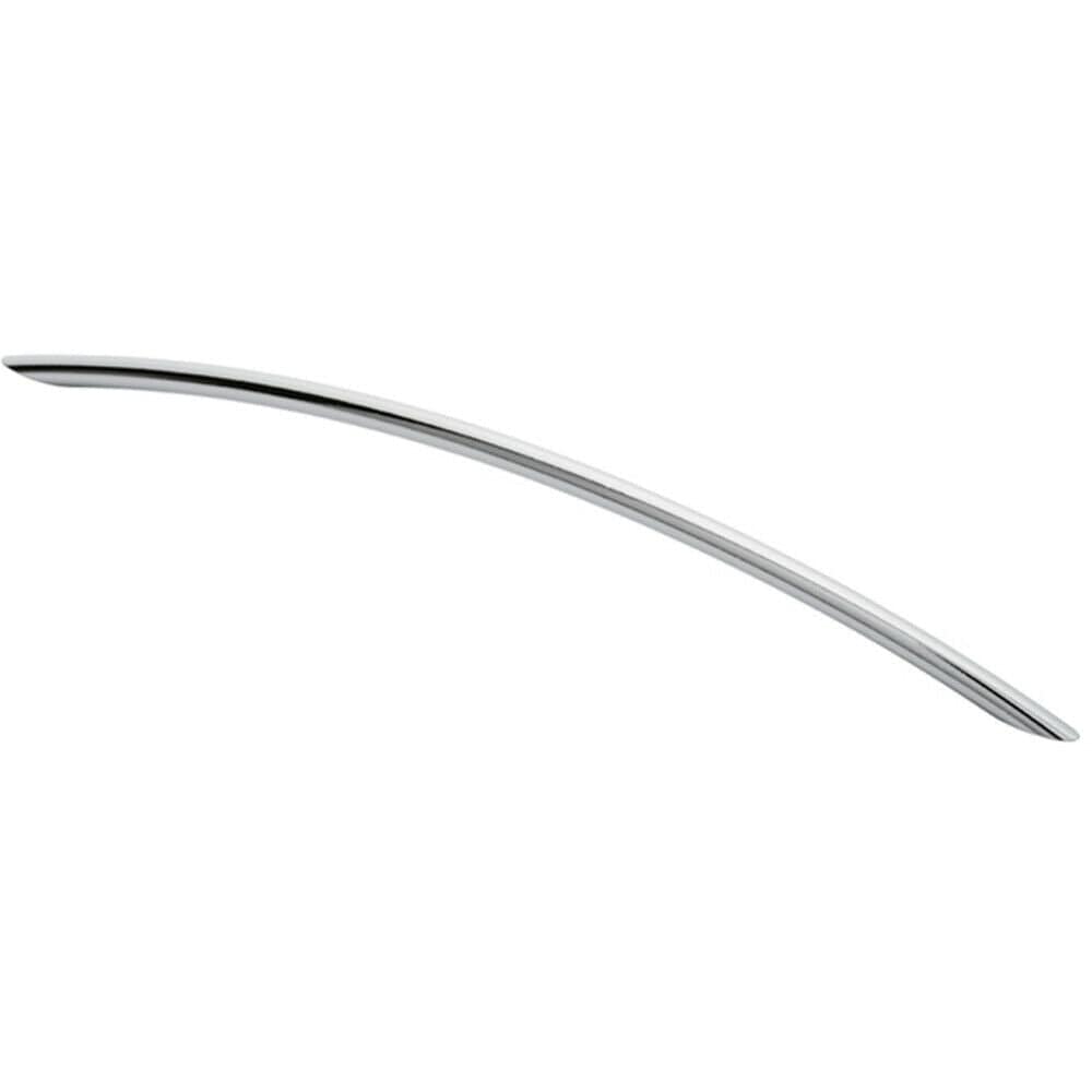 Loops Curved Bow Cabinet Pull Handle 372 x 10mm 320mm Fixing Centres Chrome