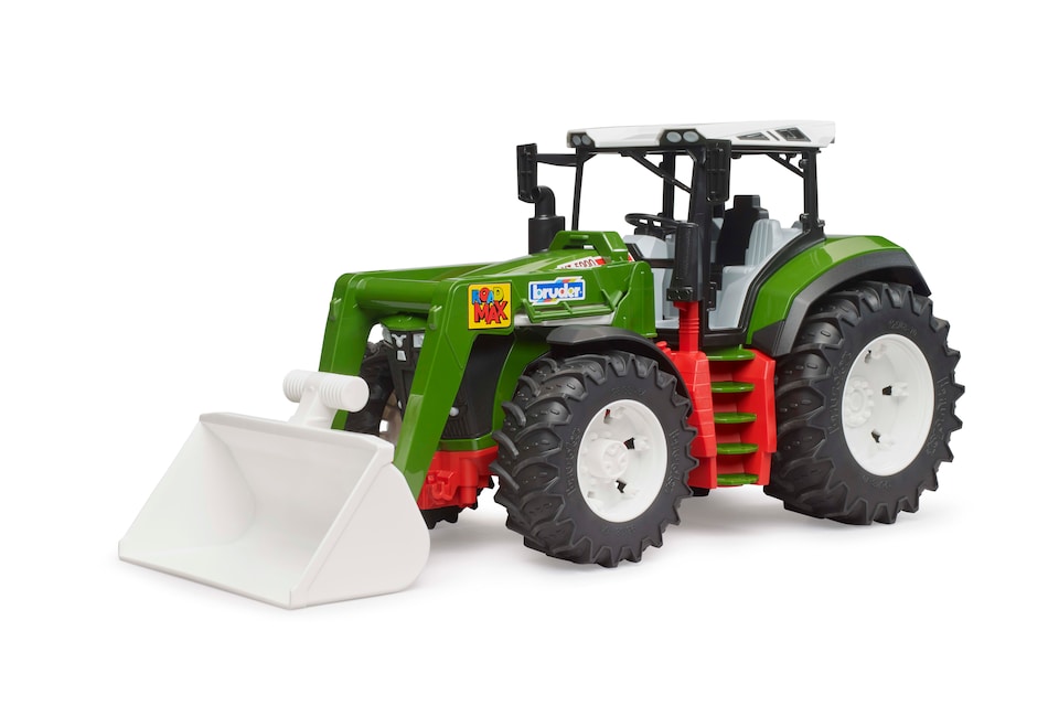 image 1 of Bruder ROADMAX Tractor with frontloader Construction Loader Model