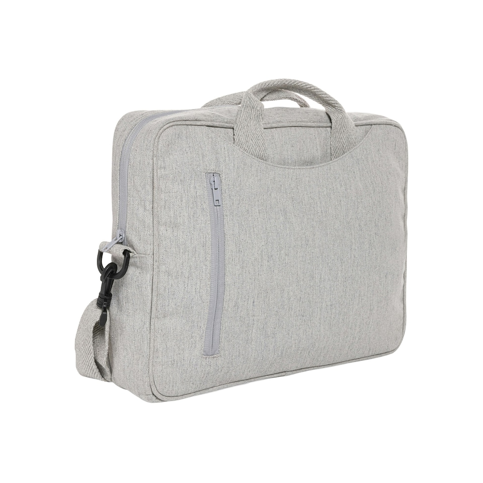 image 1 of XD Collection Laluka Recycled Cotton Aware Laptop Bag - Grey - One Size | Grey