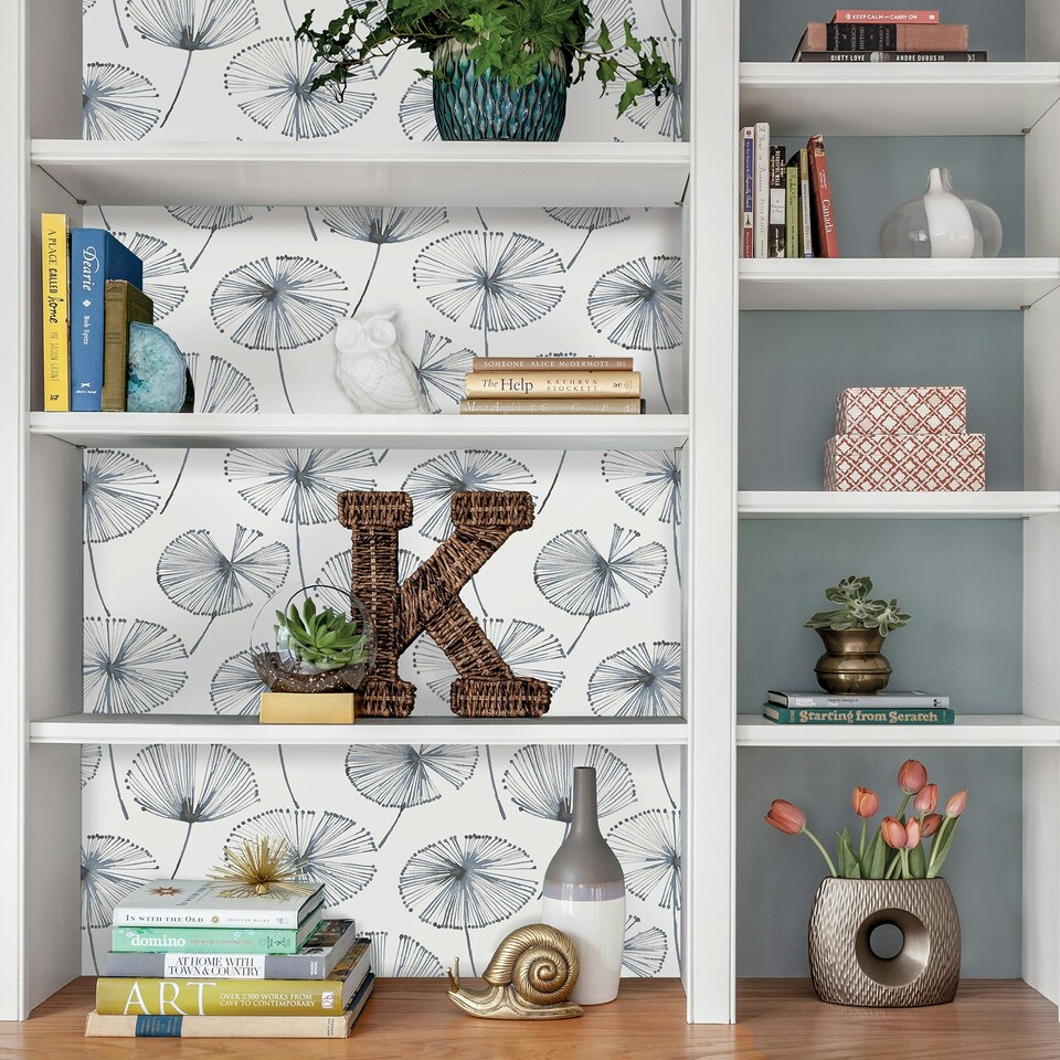 image 1 of NuWallpaper NU2683 Aya Peel & Stick Wallpaper, White Multi