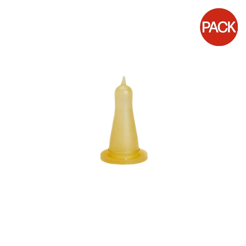 image 1 of Nettex Non-Vac Lamb Teat (Pack of 4) - Yellow - One Size