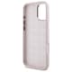 image 8 of Guess Script Metal Logo & Frame Silicone Case for iPhone 16 6.1 Pink - GUHCP16SSMBSLP