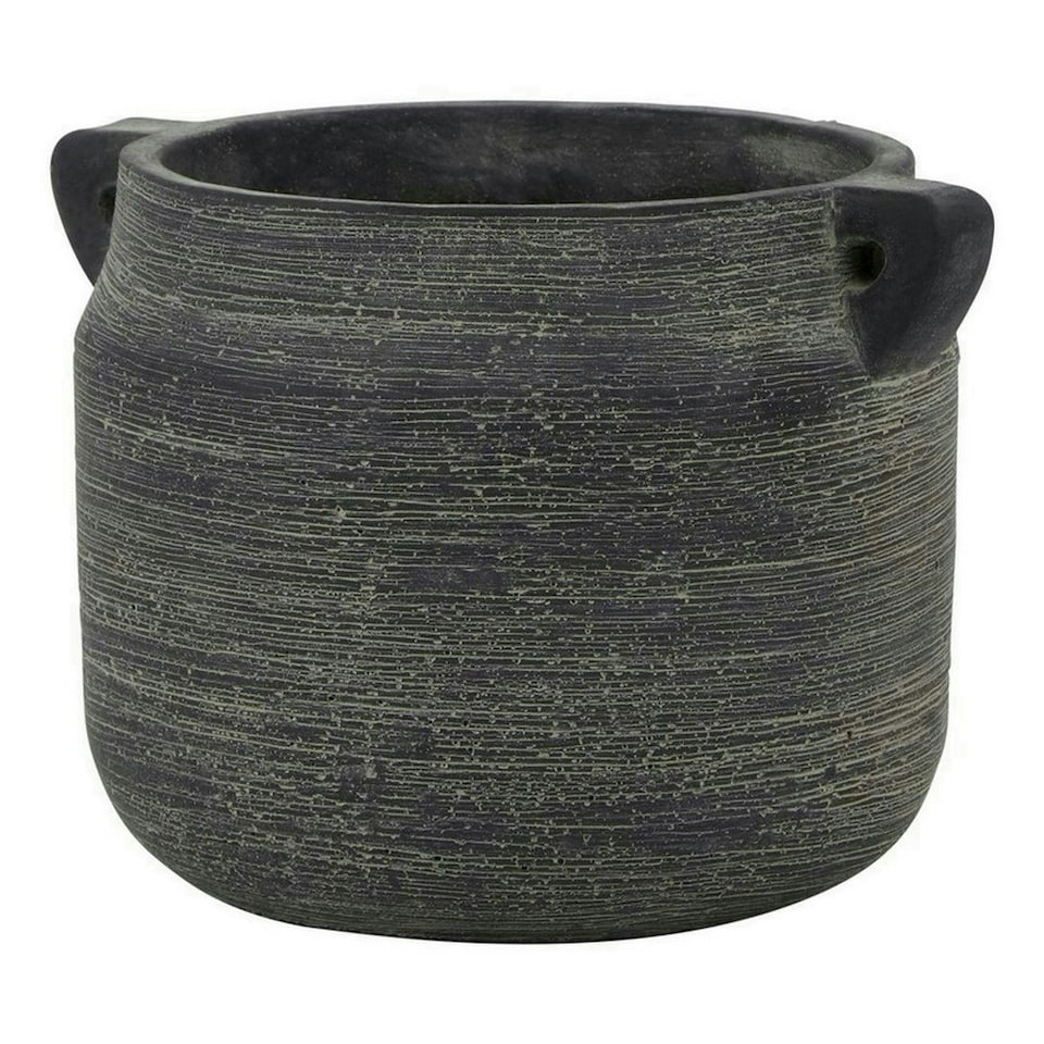 image 1 of Amalfi Hydria Pot - Ceramic - L18 x W21 x H15 cm - Grey Grey